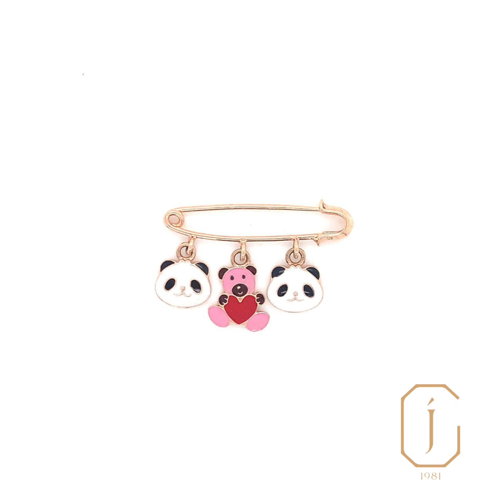 パンダLOVE Panda Love Pin – Jet Gems Fine Jewellery