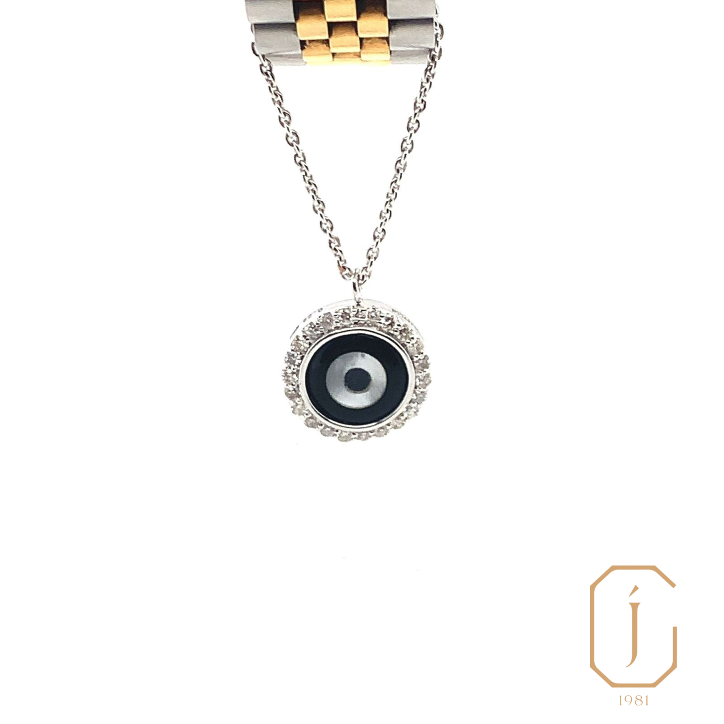 Evil Eye Watch Charm Chain