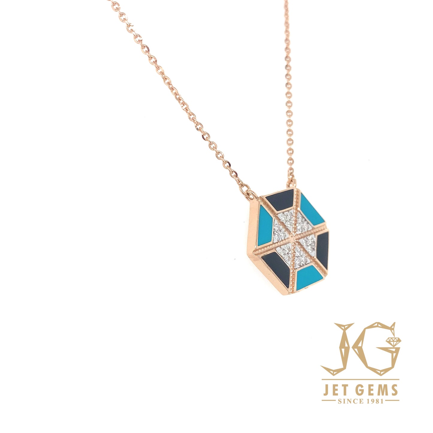 Iris Aztec Pendant Necklace