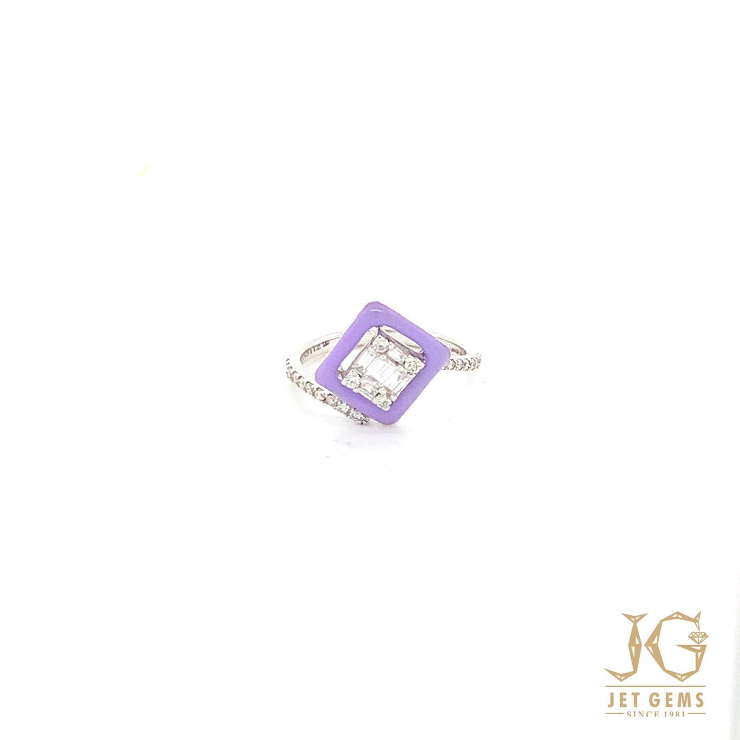 Purple Laffy Taffy Halo Ring