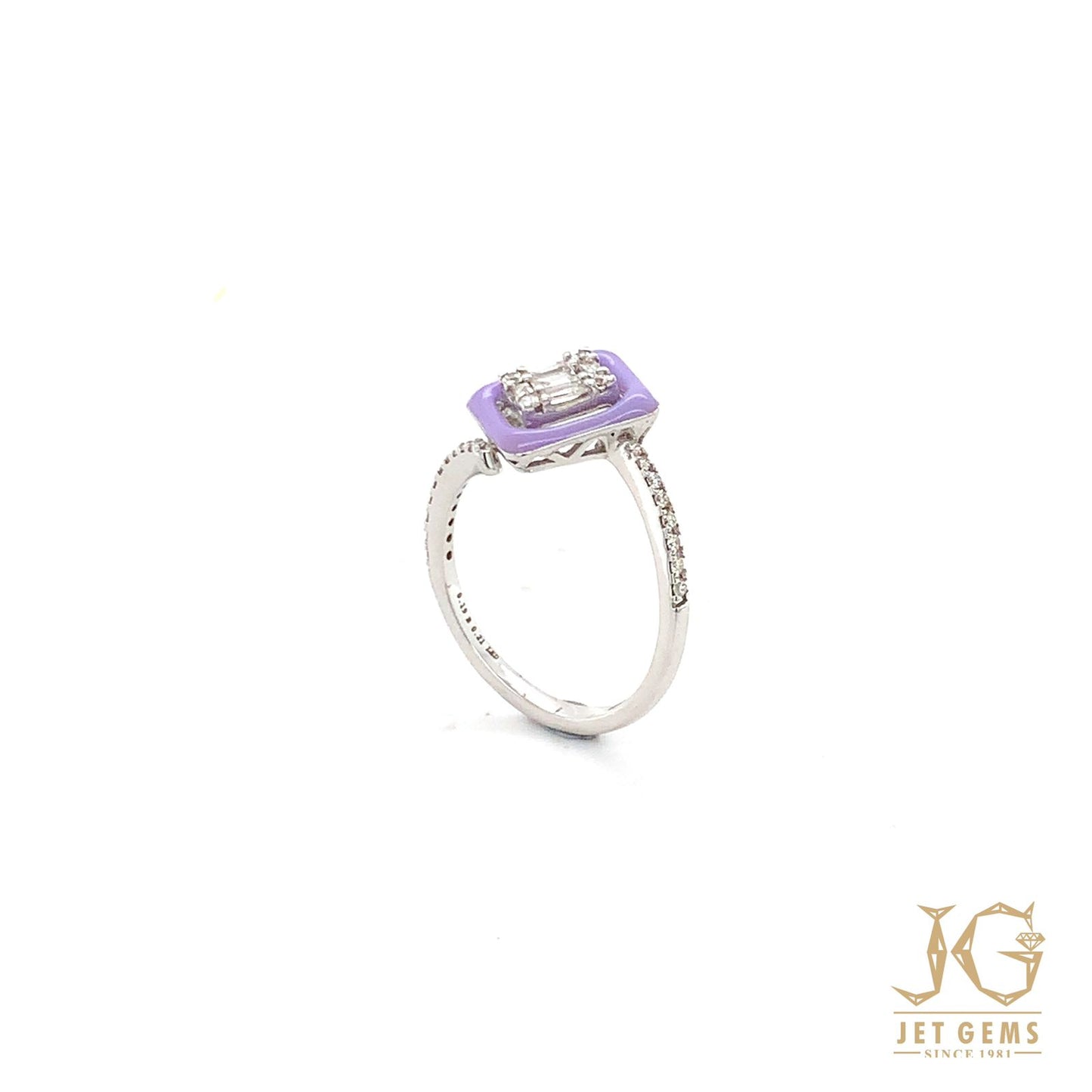 Purple Laffy Taffy Halo Ring