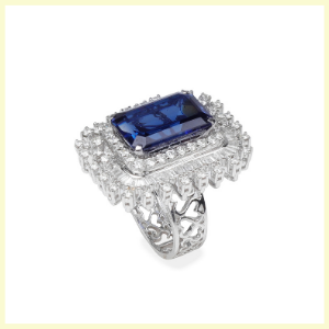 Sparkling Statement Ring by Jet Gems Fine Jewellery