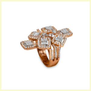 De Stijl Statement Ring By Jet Gems Fine Jewellery