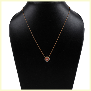 Flower Power Evil Eye Chain Necklace By Jet Gems Fine Jewellery