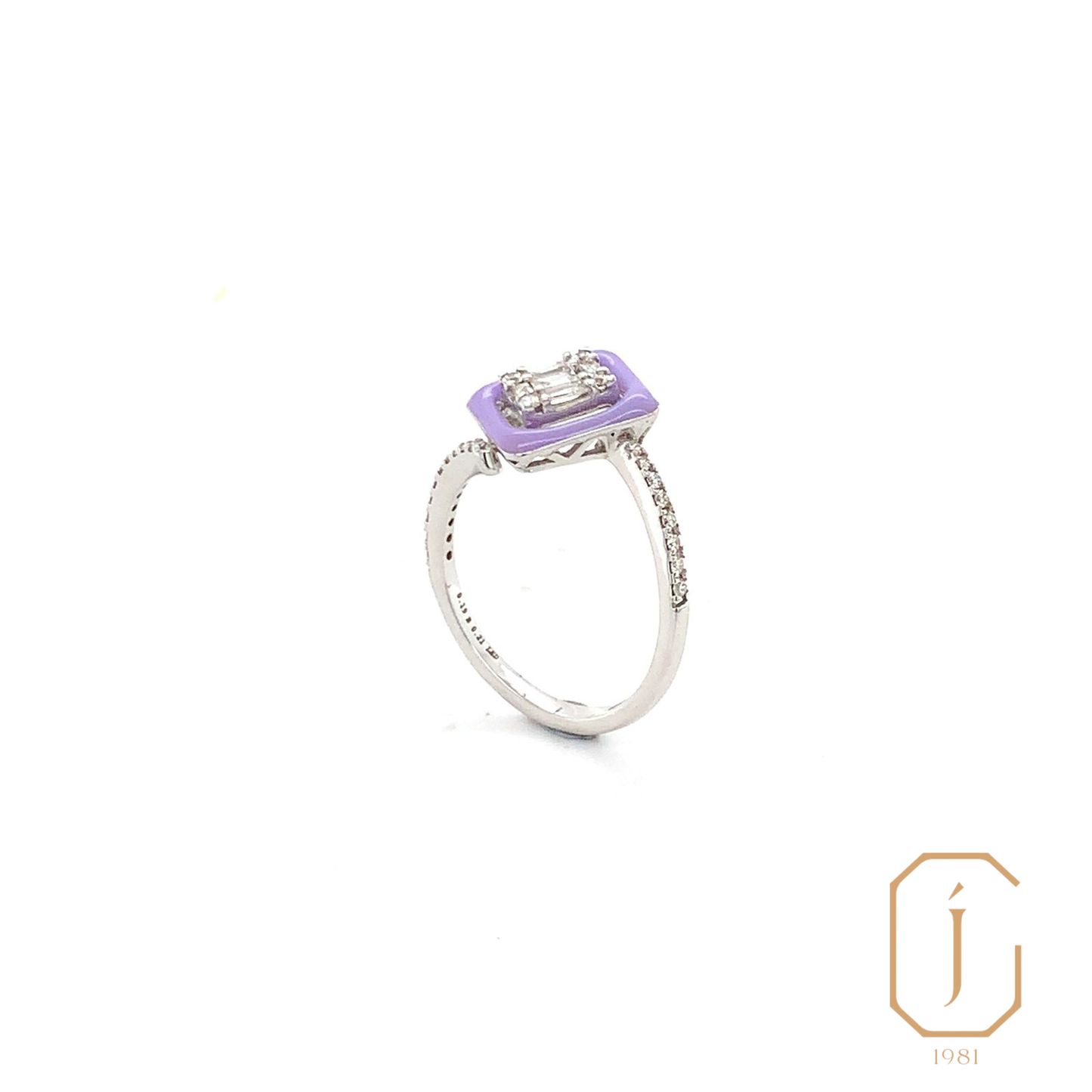 Purple Laffy Taffy Halo Ring