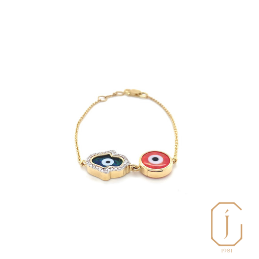 Serenity Hamsa Evil Eye Bracelet