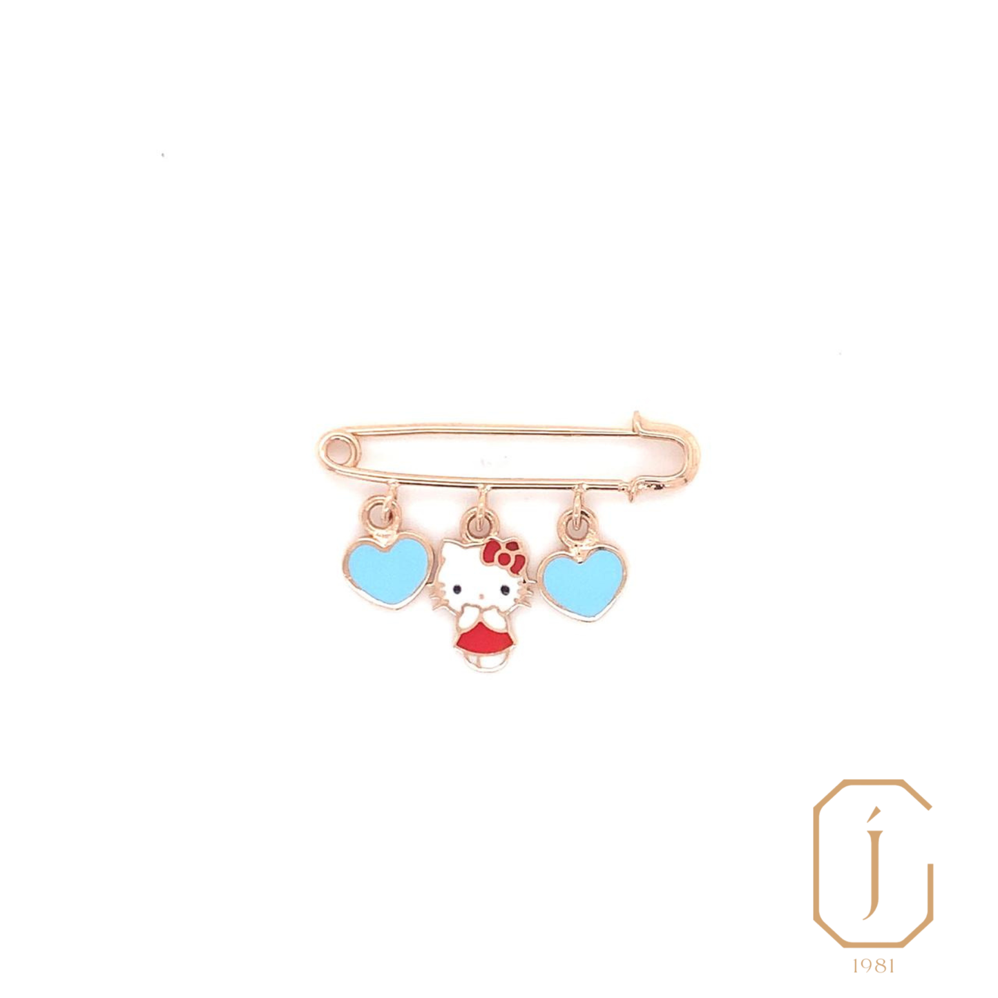 Azure Kitty Pin