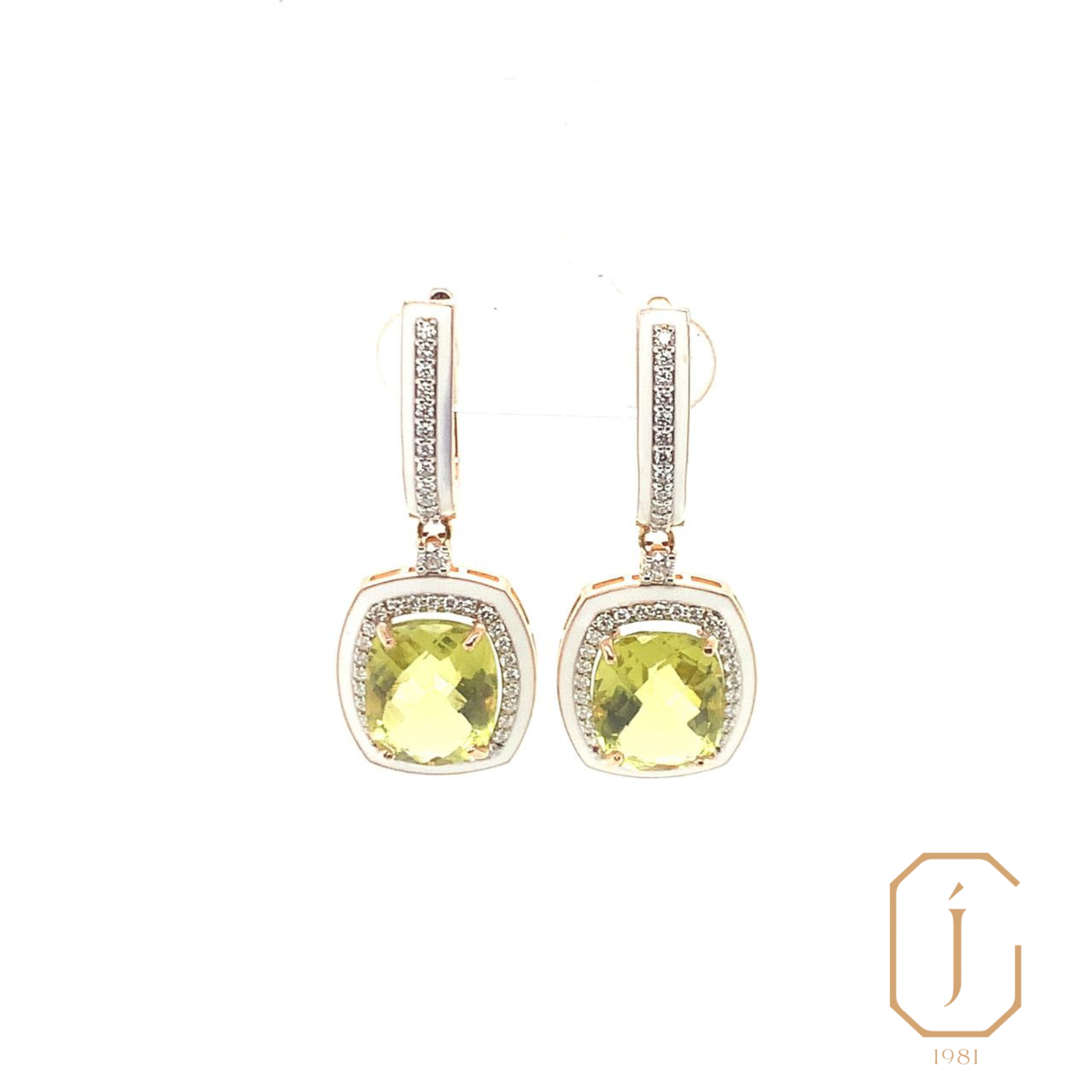 Lemon Topaz Dangle Earrings