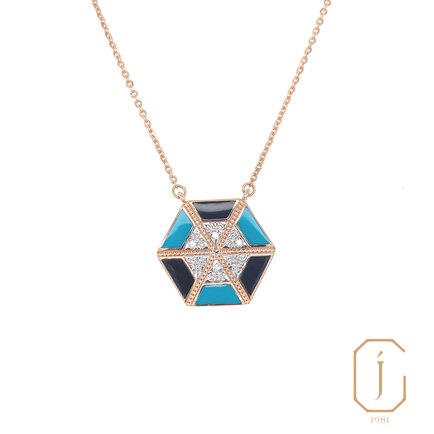 Iris Aztec Pendant Necklace