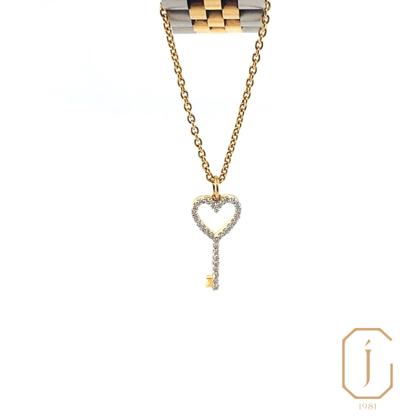 Heart Key Chain Charm