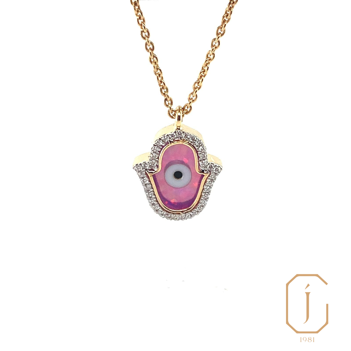 Purple Hamsa Watch Charm