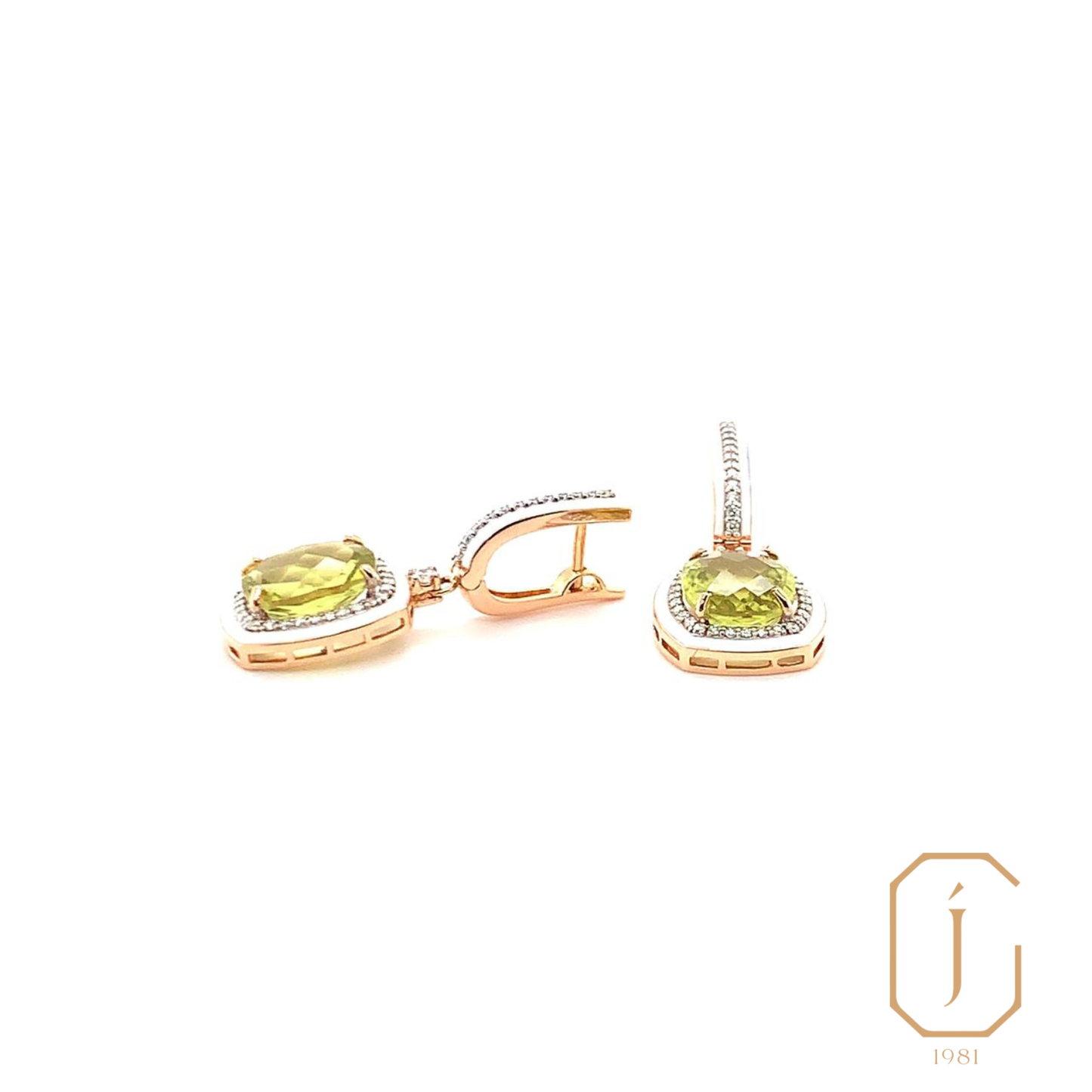 Lemon Topaz Dangle Earrings