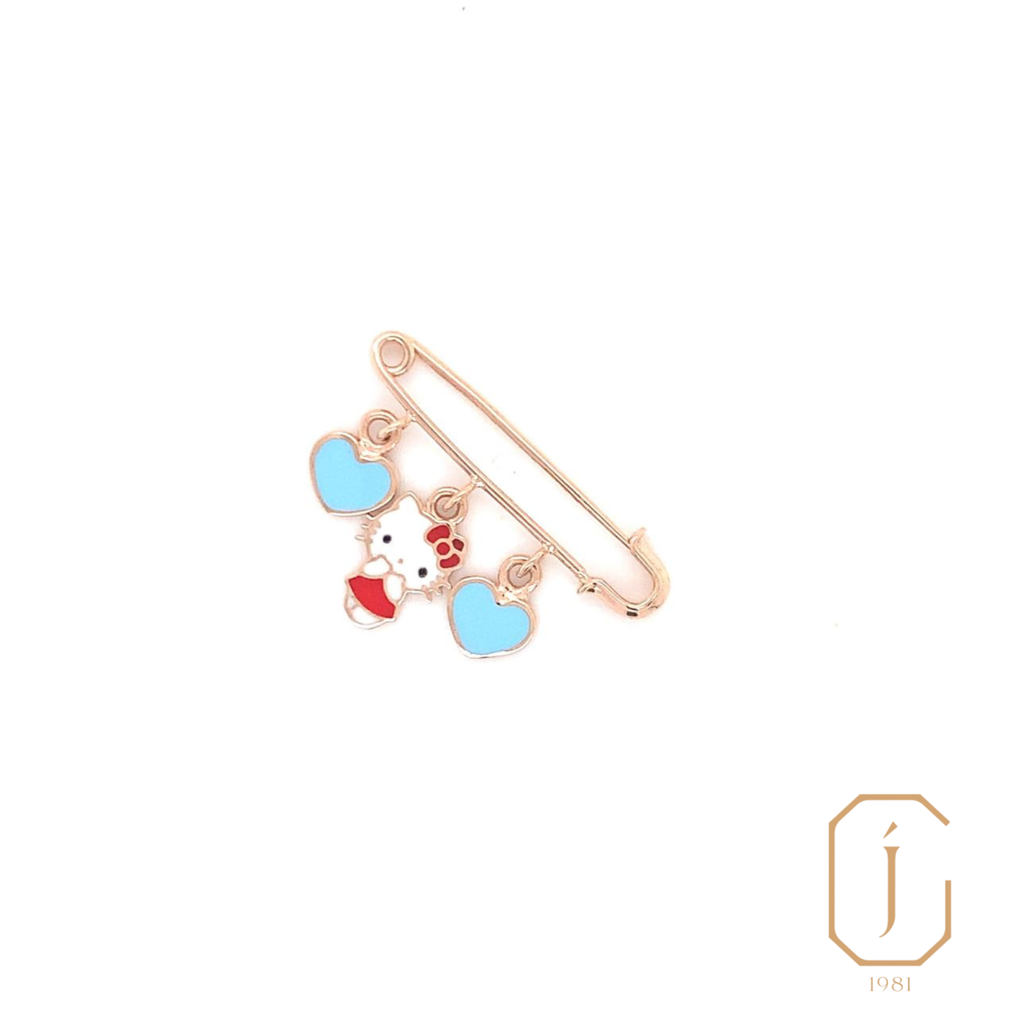 Azure Kitty Pin