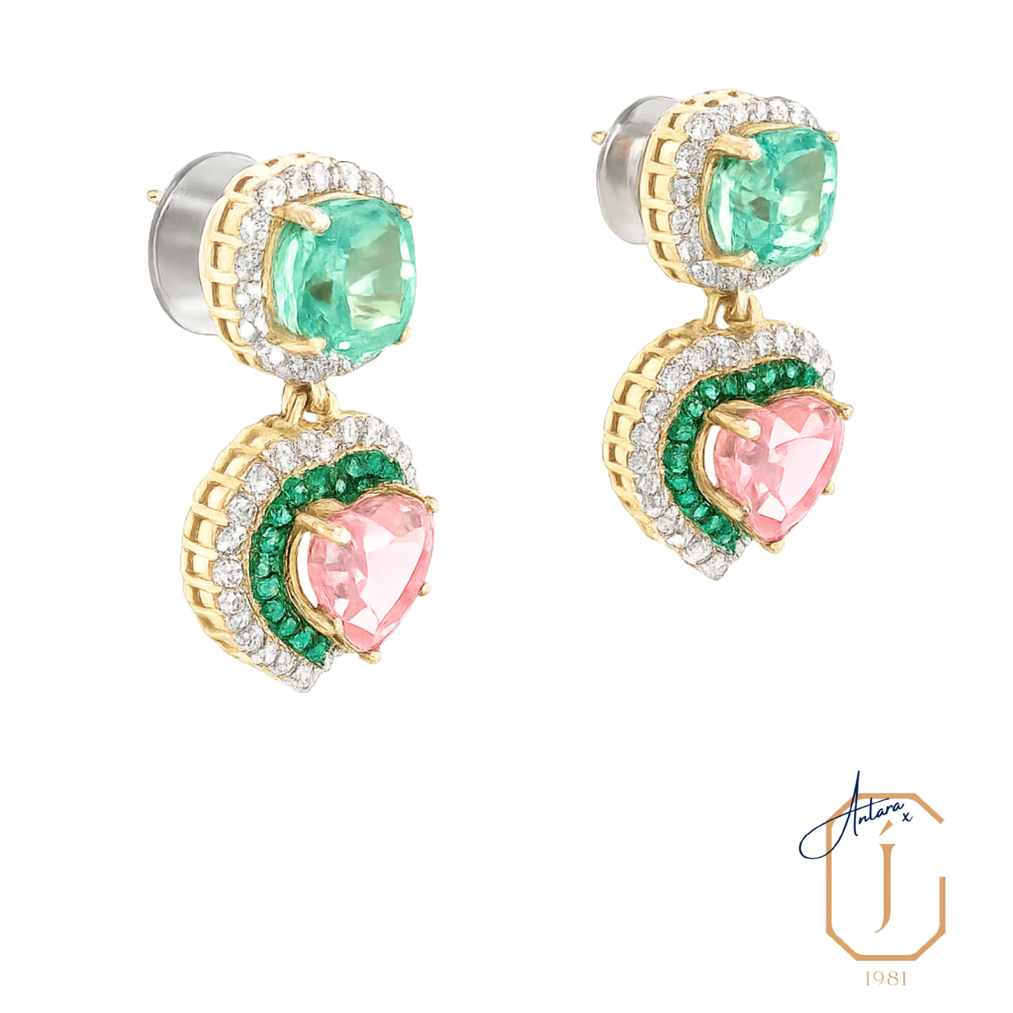 Mint & Blush Earring