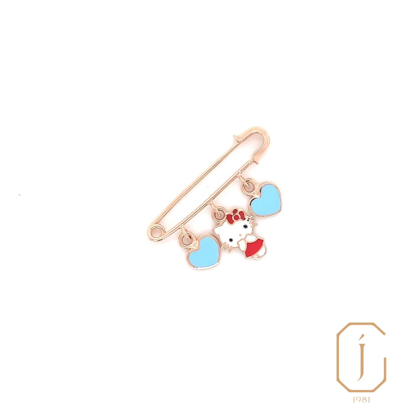 Azure Kitty Pin