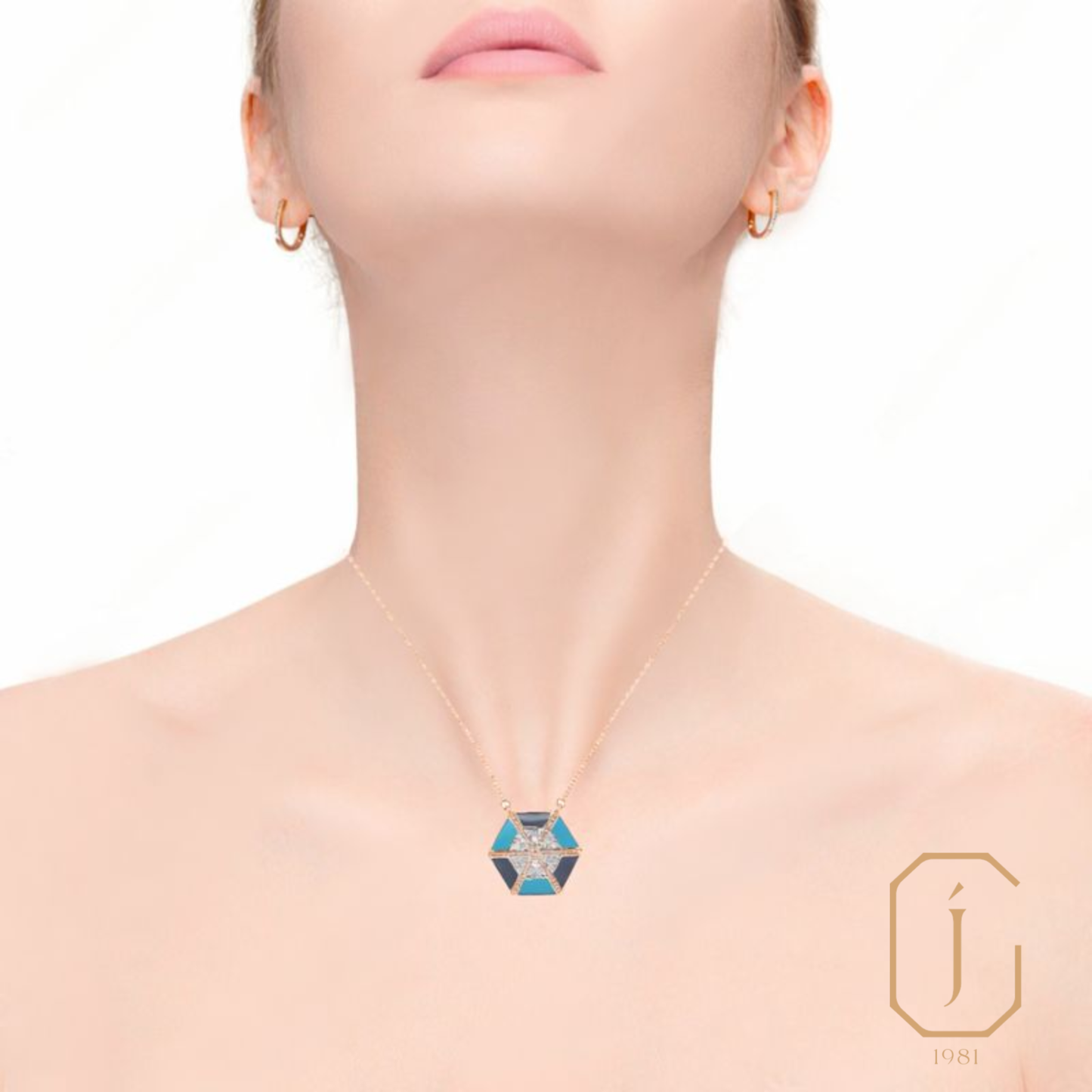 Iris Aztec Pendant Necklace