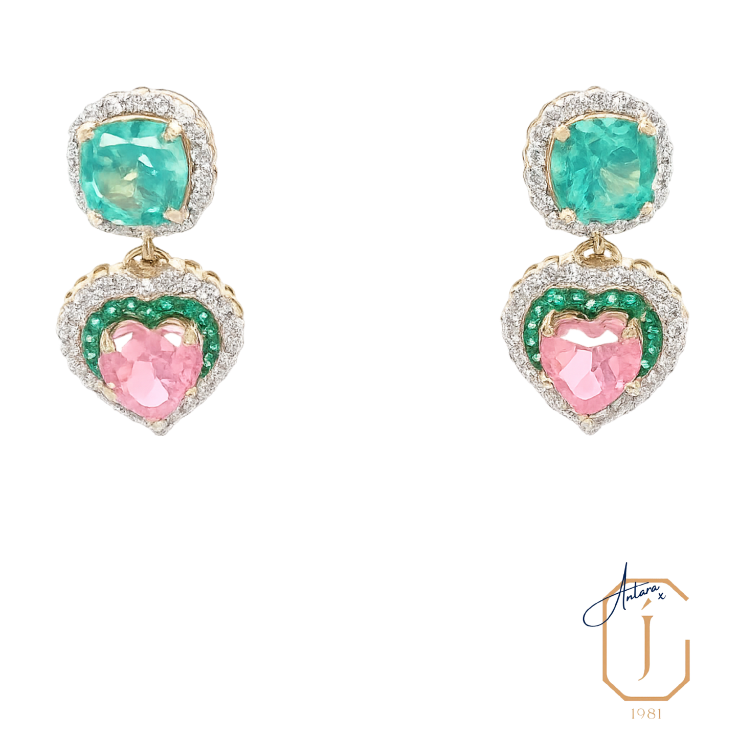 Mint & Blush Earring
