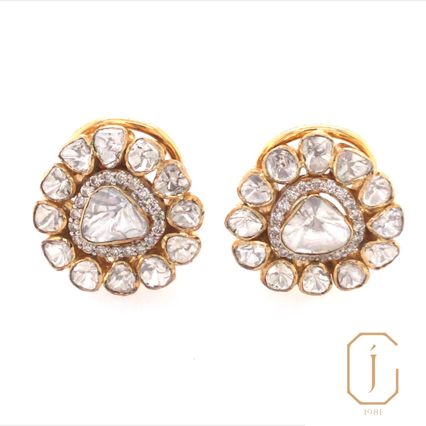 Bloom Victorian Uncut Earrings