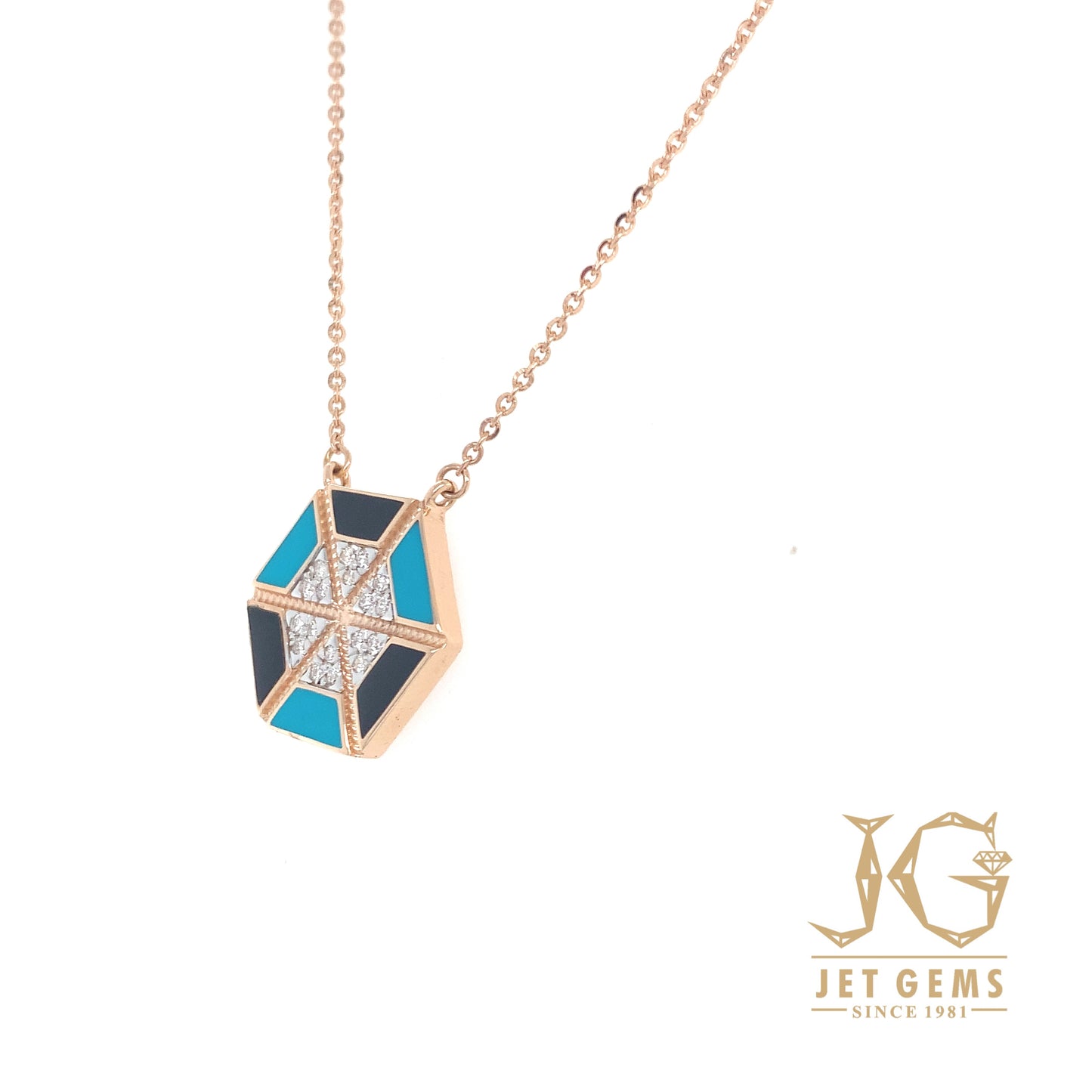 Iris Aztec Pendant Necklace
