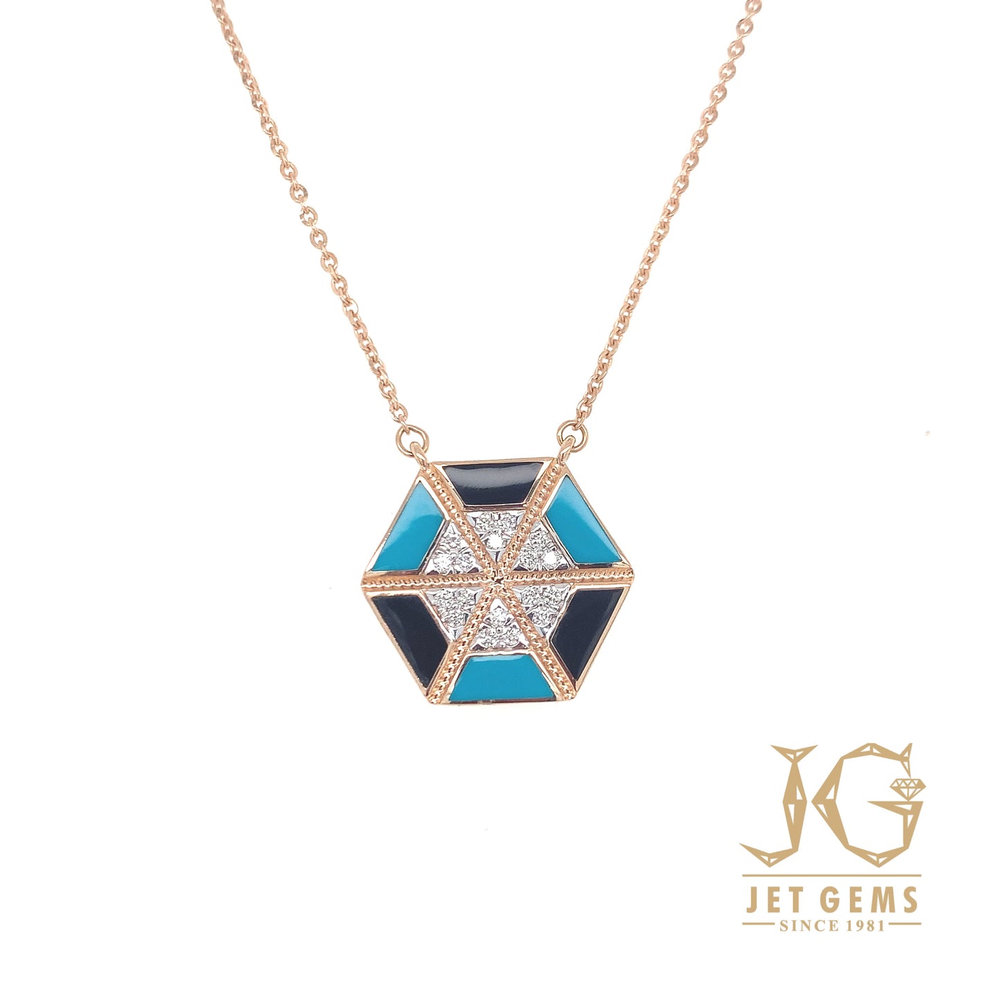 Iris Aztec Pendant Necklace