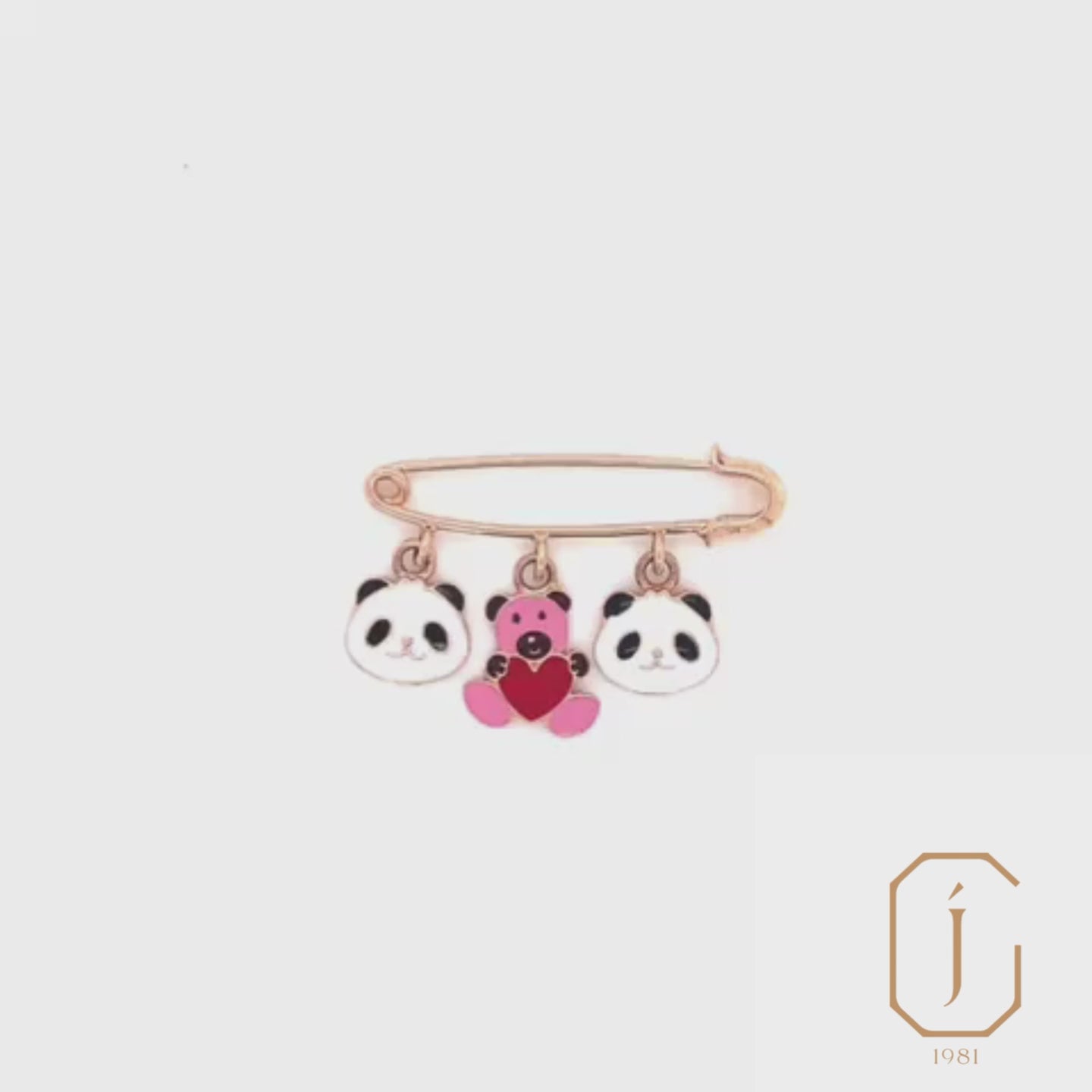 Panda Love Pin – Jet Gems Fine Jewellery