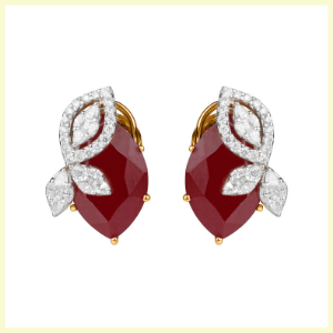 La Rouge Marquise Earrings by Jet Gems Fine Jewellery