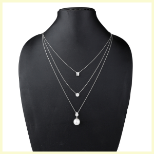 Layered Chain Necklace by Jet Gems Fine Jewellery Diamond and Gold