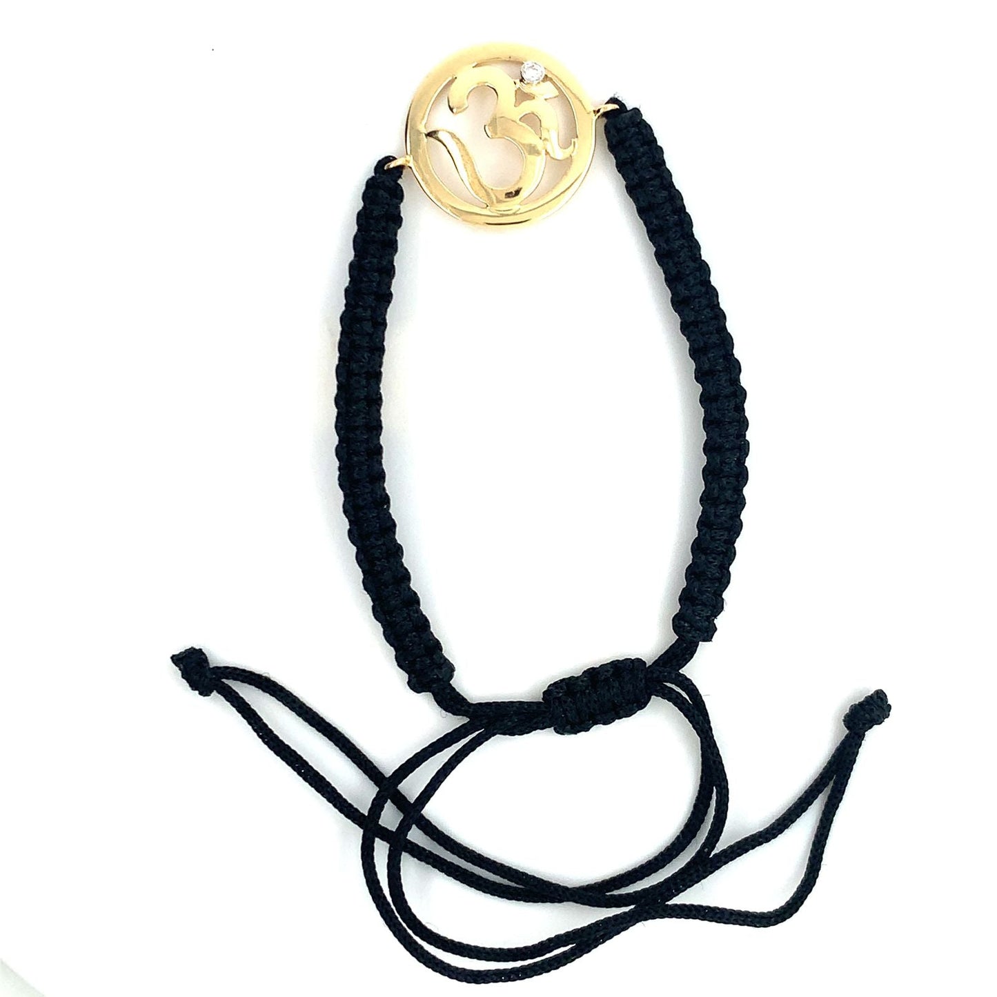 Om Black Thread Bracelet