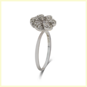 Floral Stackable Ring by Jet Gems Fine Jewellery