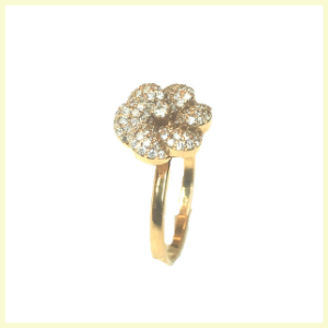 Floral Stackable Ring by Jet Gems Fine Jewellery