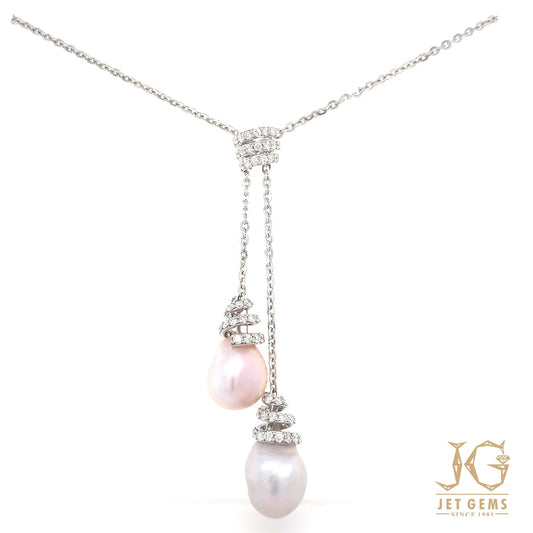 Baroque Pearl Chain Necklace