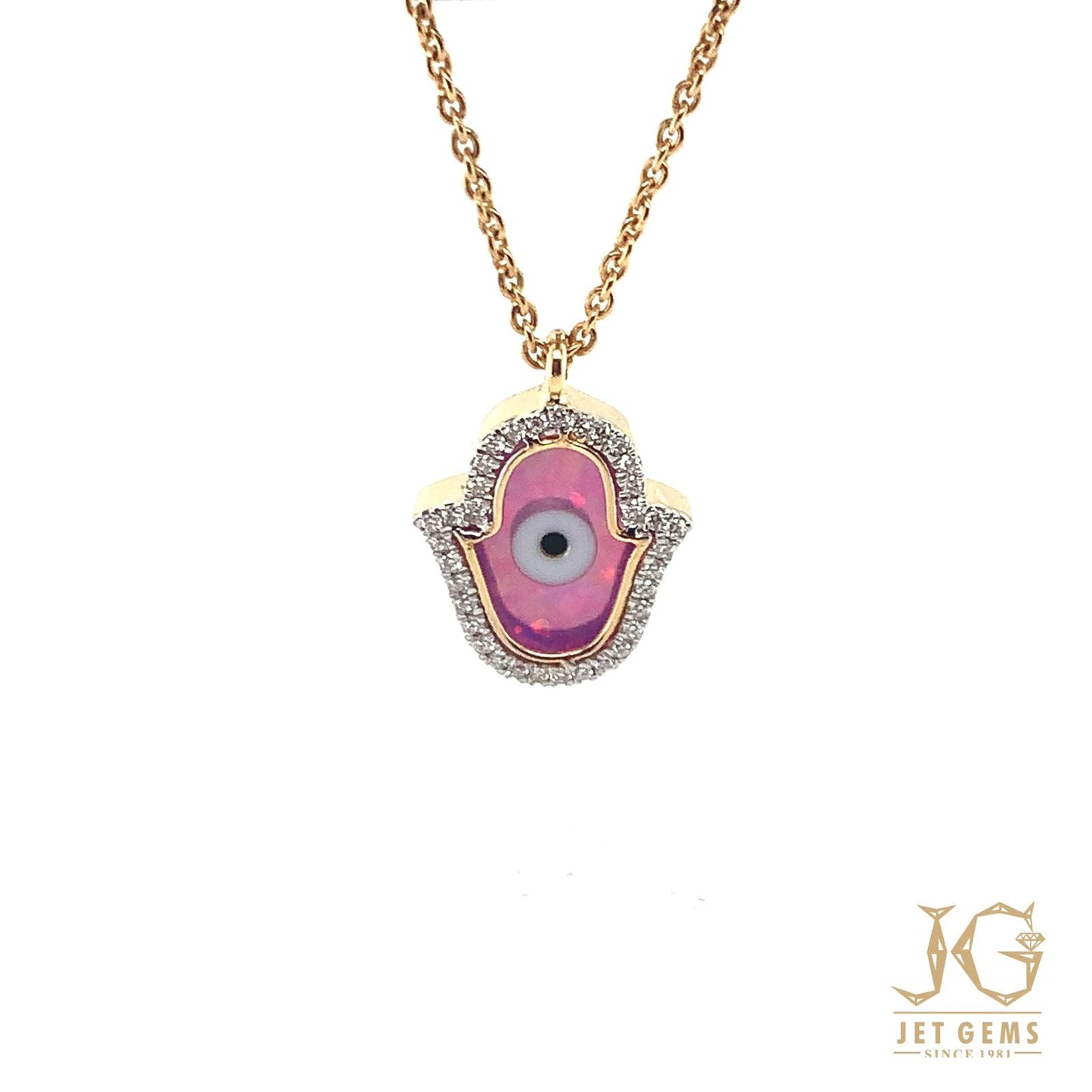 Purple Hamsa Watch Charm